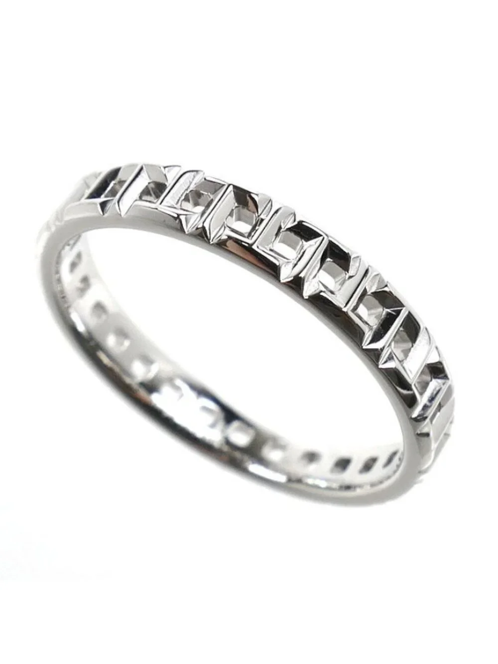Tiffany & Co 18k White Gold T True Narrow Ring